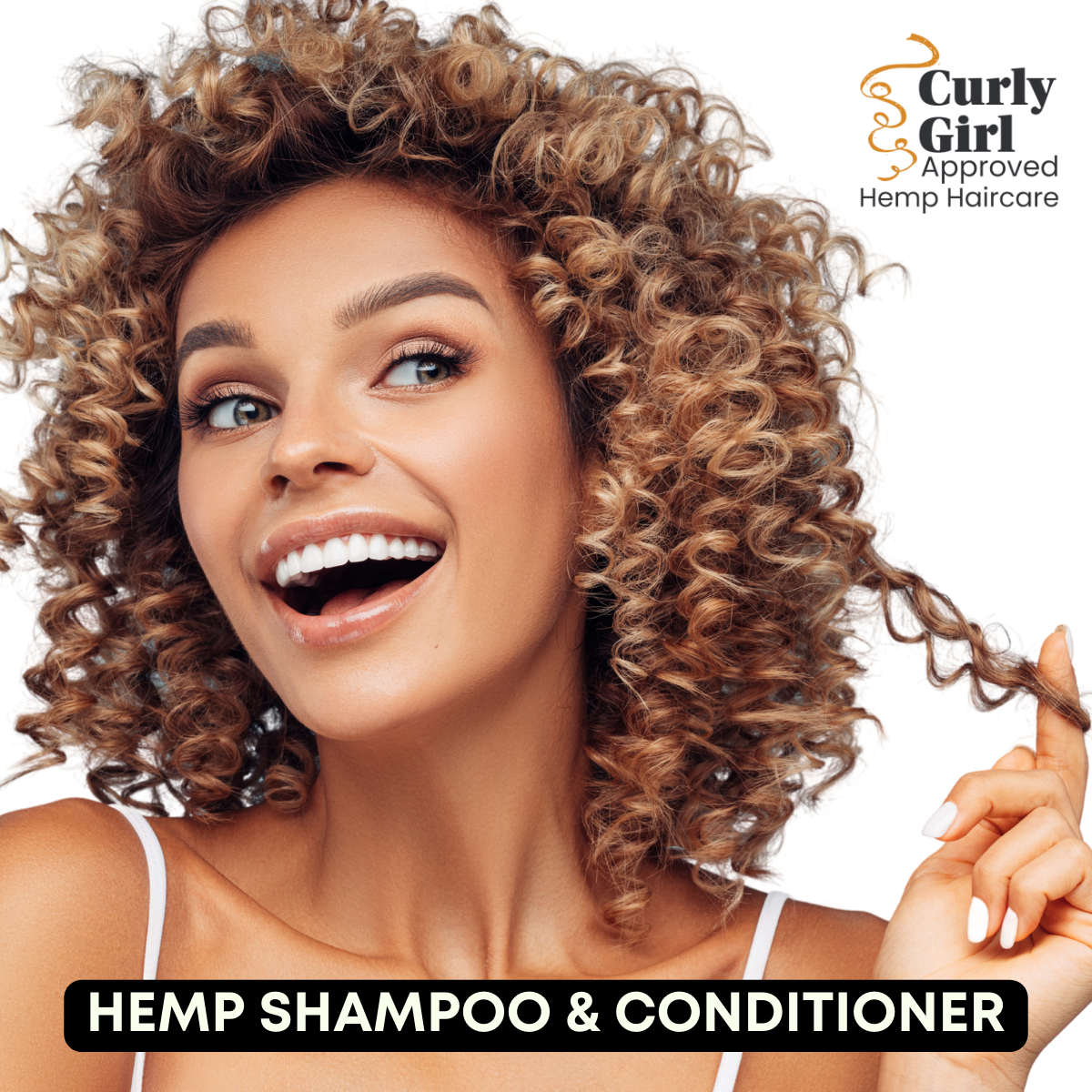 Organic Hemp Shampoo & Conditioner 'Go Curly' 125ml (subscription box available)