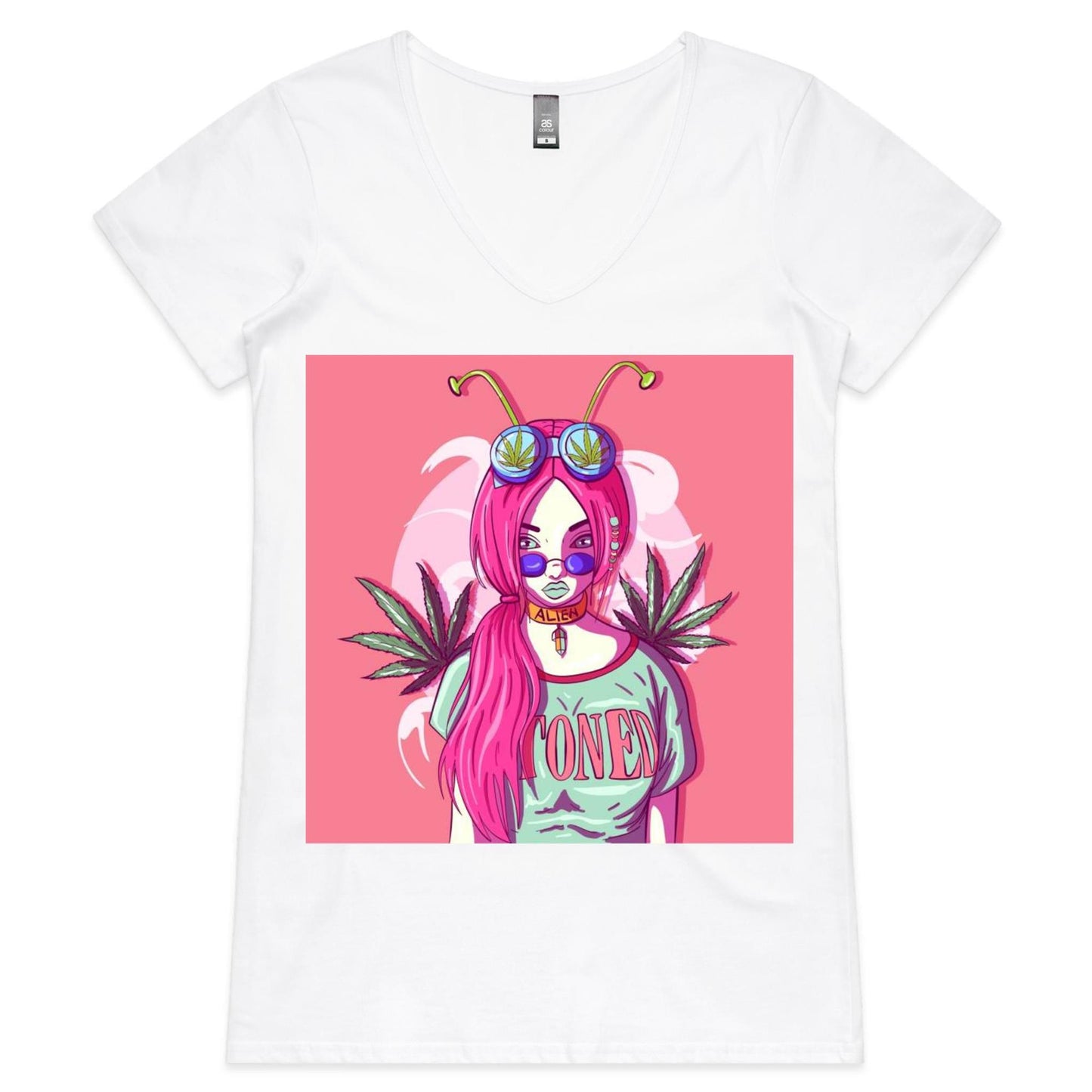 AS Colour Bevel - Womens V-Neck T-Shirt