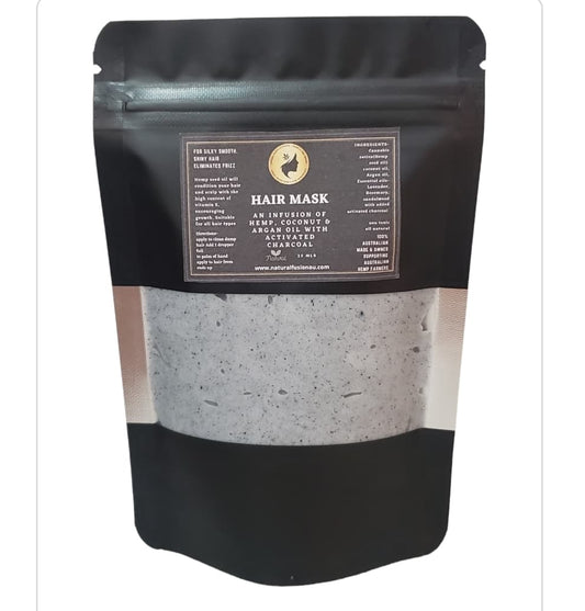 HAIR MASK- Infused with HEMP & ACTIVATED CHARCOAL