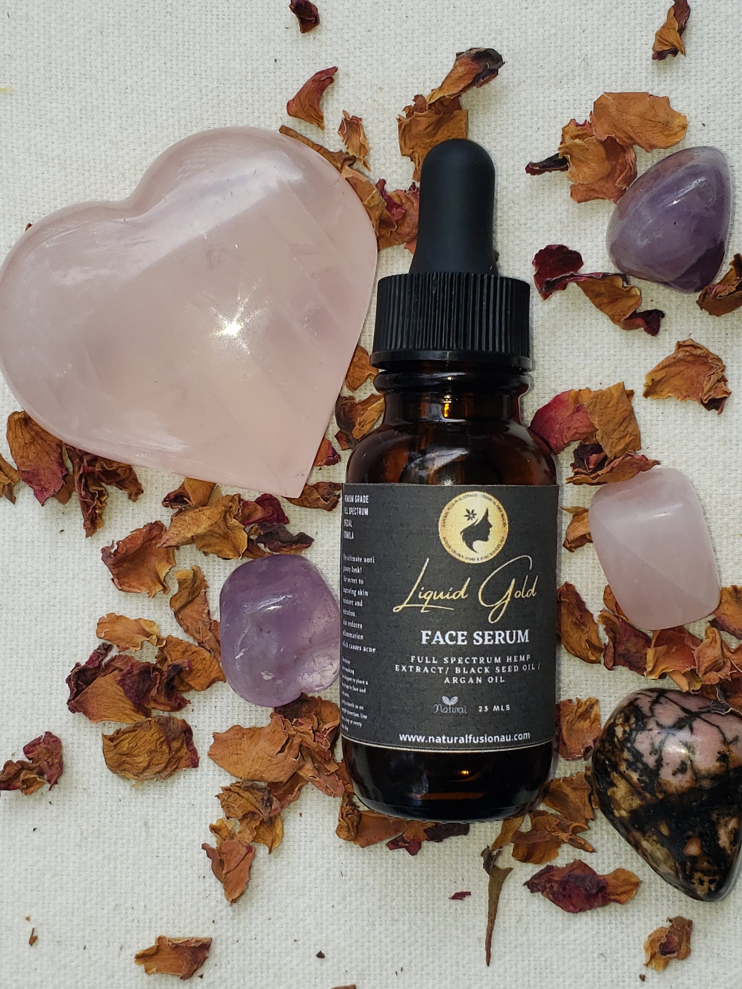 LIQUID GOLD Face Serum with hemp & Black seed oil