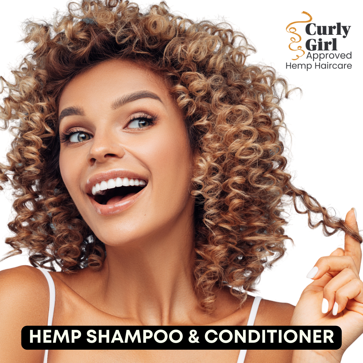 'Go Curly' Organic Hemp Shampoo & Conditioner 125ml (subscription box available)