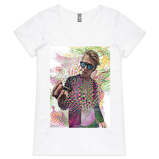 AS Colour Bevel - Womens V-Neck T-Shirt