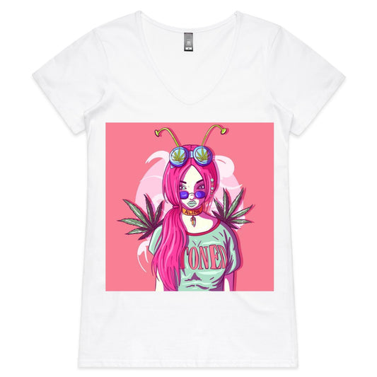 AS Colour Bevel - Womens V-Neck T-Shirt