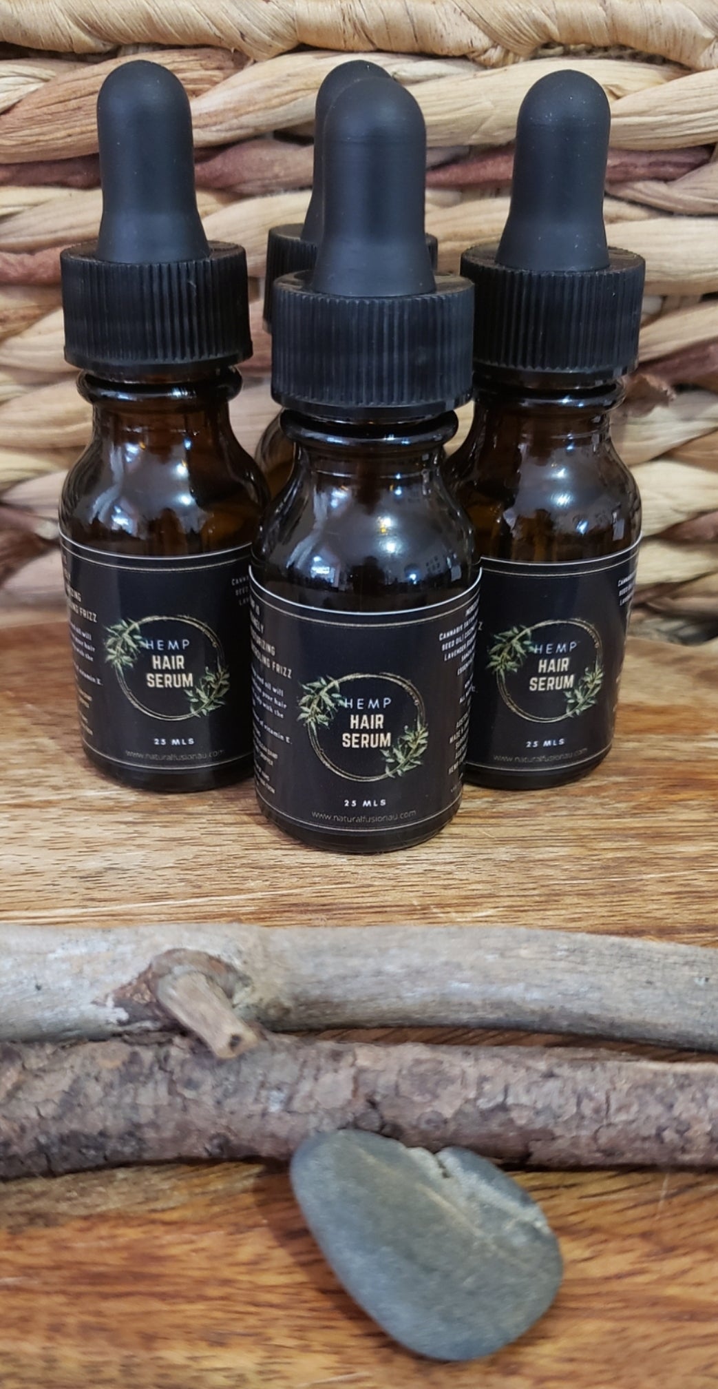 All-natural Aussie grown Hemp Hair Serum now with Argan oil